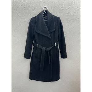 coat clearance ivanka trump belted wrap wool blend coat